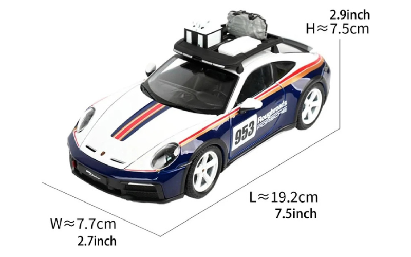 1:24 Porsche 911 Dakar Racing Alloy Diecast Model Car Collectible - Dadai Models
