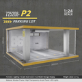1:24 wooden garage diorama model – Acrylic Dust Cover Display - Dadai Models
