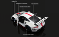 1:24 Porsche 911 RSR Scale Model Die-cast Racing Car - Collectible Display - Dadai Models